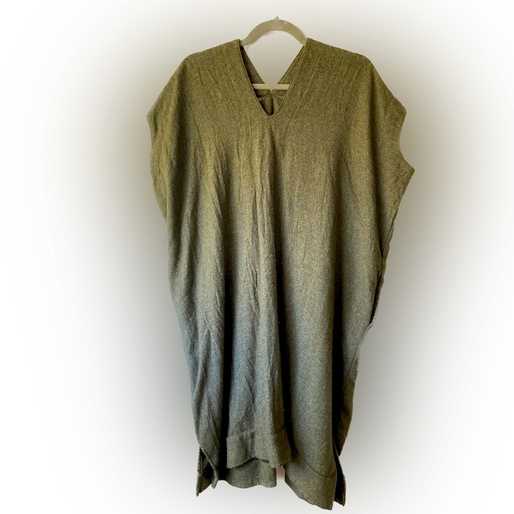Atelier Delphine Olive Green Crescent Dress (XS)